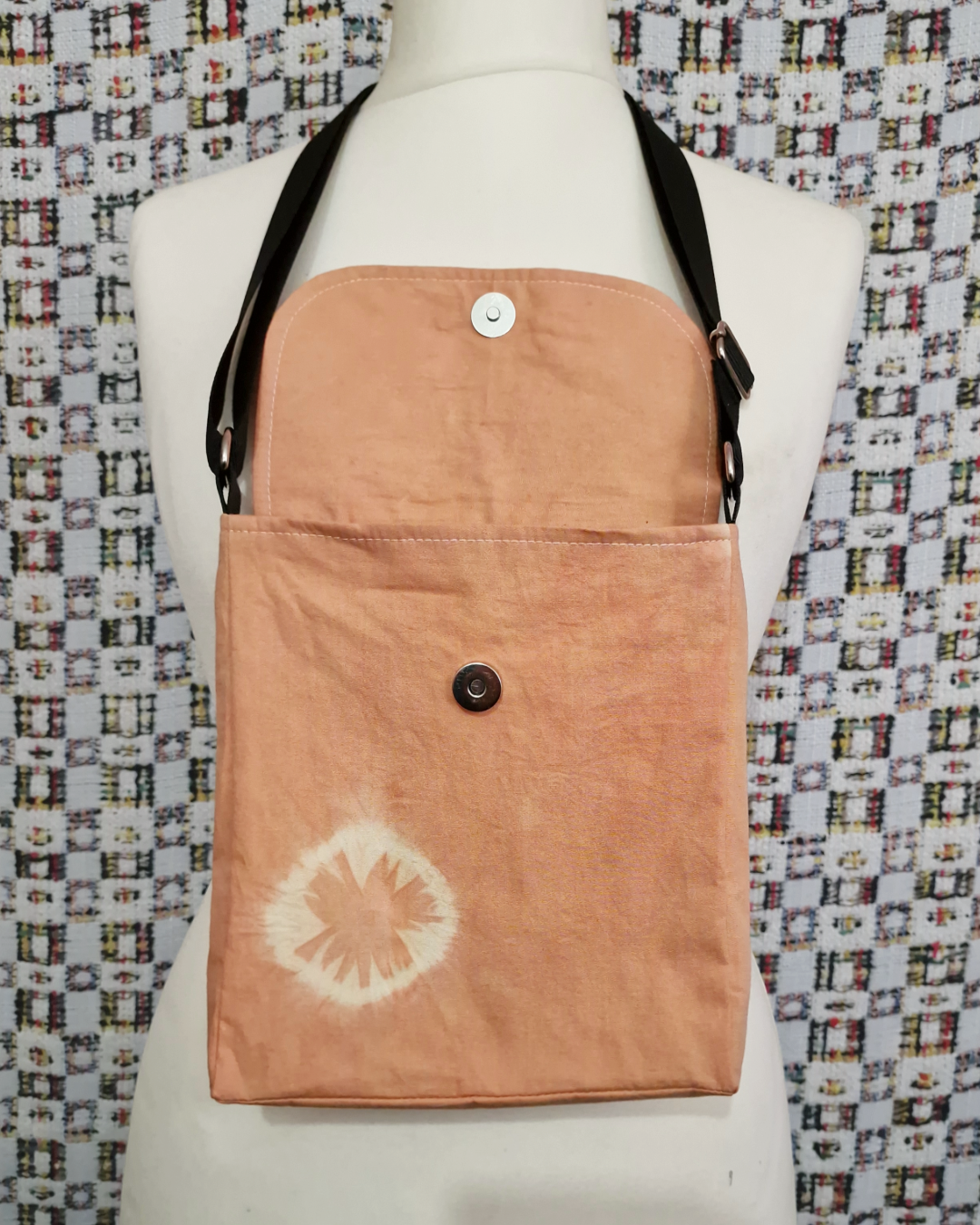 Orange Natural Dye Satchel Bag