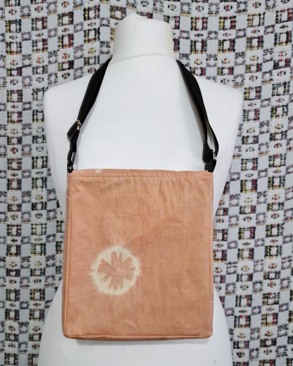 Orange Natural Dye Satchel Bag