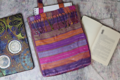 Multi-Coloured Striped Tote Bag