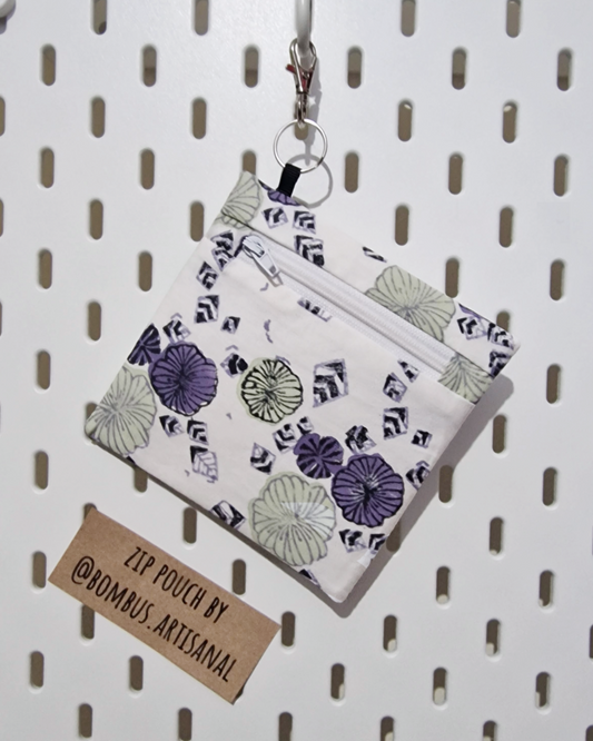 Zip Pouch: Petal Floral Print